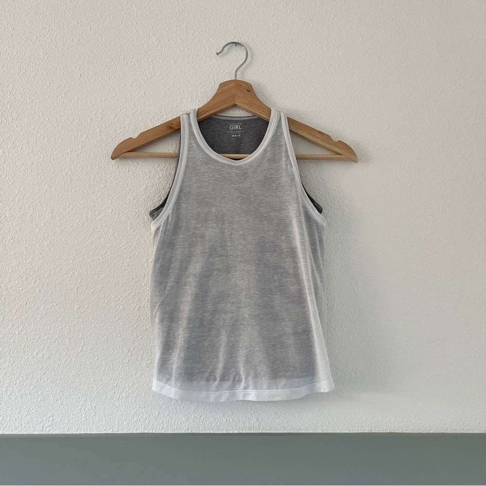 ATHLETA GIRL TIE BREAKER TANK in camo size M 8-10